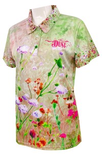 Online order to make women's short-sleeved polo shirt design full-piece sublimation group polo shirt equestrian club P1377